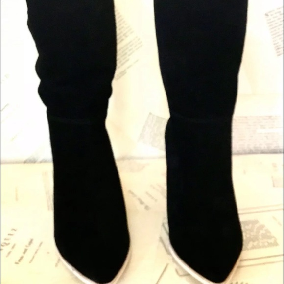 Jeffrey Campbell Slouchy Boot Suede Point Toe 9 - Picture 7 of 8